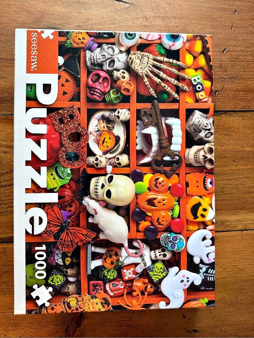 Seesaw Boo! Happy Halloween 1000-Piece Puzzle